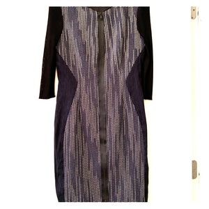 Eli’s Tahari dress with zipper down the front